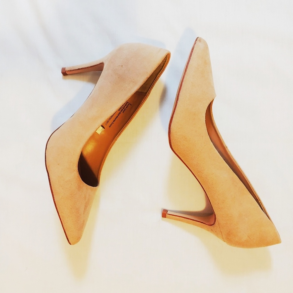 A New Day Suede Nude Pumps